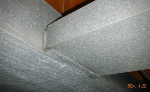 air sealing is needed at the attic floor of this annapolis  home
